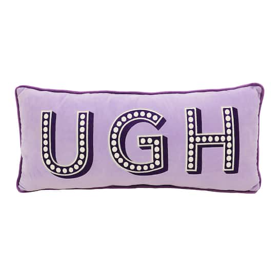 Purple Ugh Throw Pillow by Ashland&#xAE;